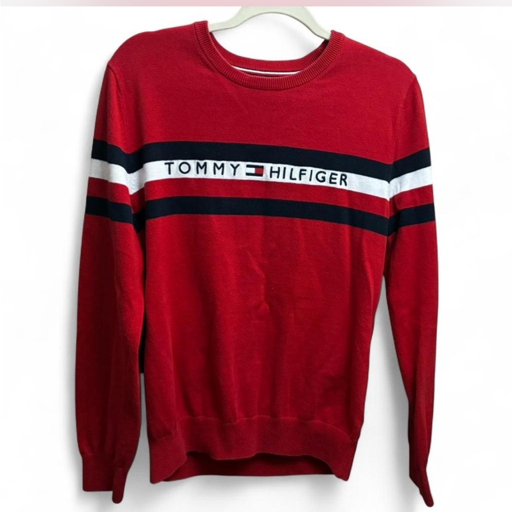 Tommy Hilfiger Woman’s Signature Red Crewneck Sweater